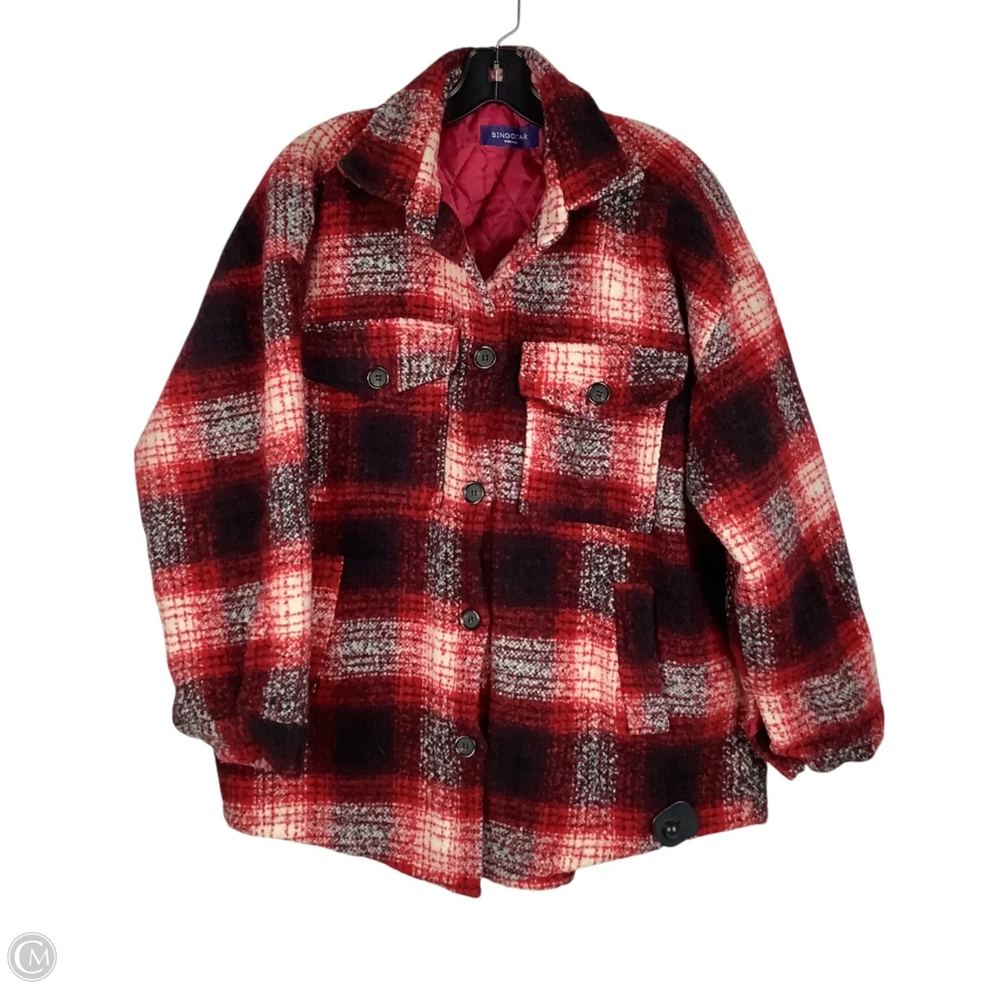 Coat Wool By Clothes Mentor In Plaid Pattern, Size: 0