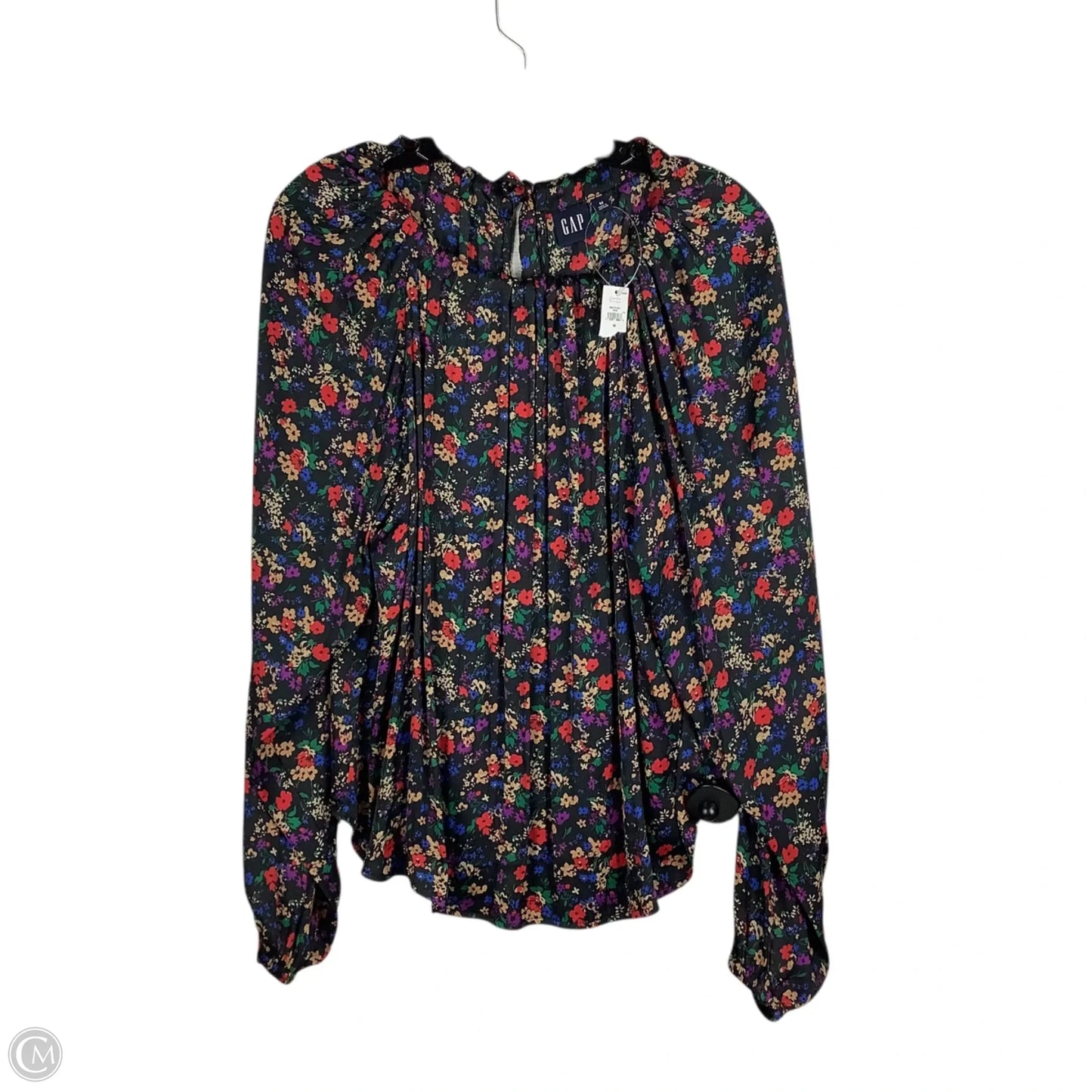 Top Long Sleeve By Gap In Floral Print, Size: M