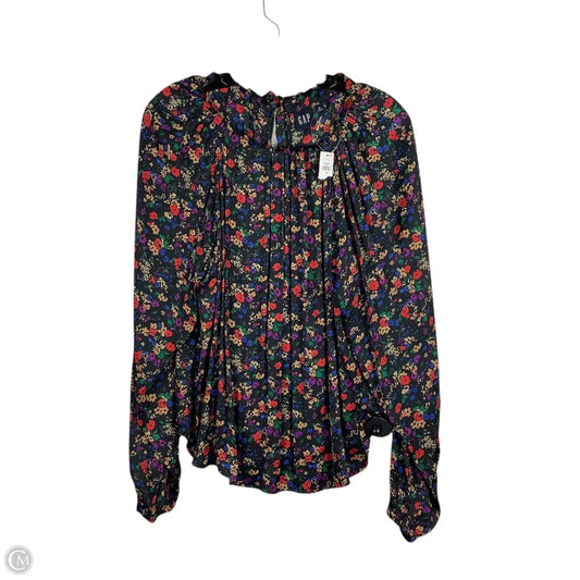 Top Long Sleeve By Gap In Floral Print, Size: M