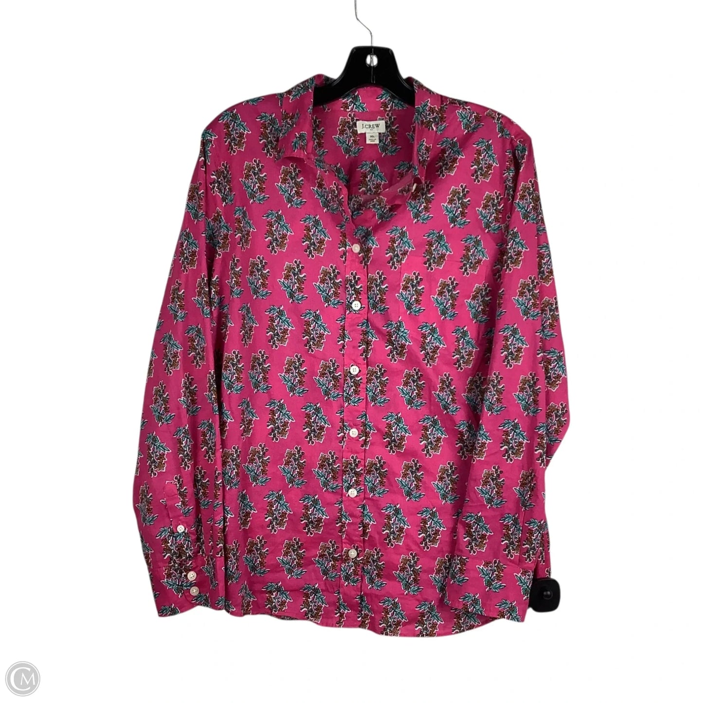 Top Long Sleeve By J. Crew In Pink, Size: Xl