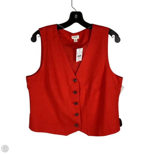 Vest Other By J. Crew In Red, Size: 14
