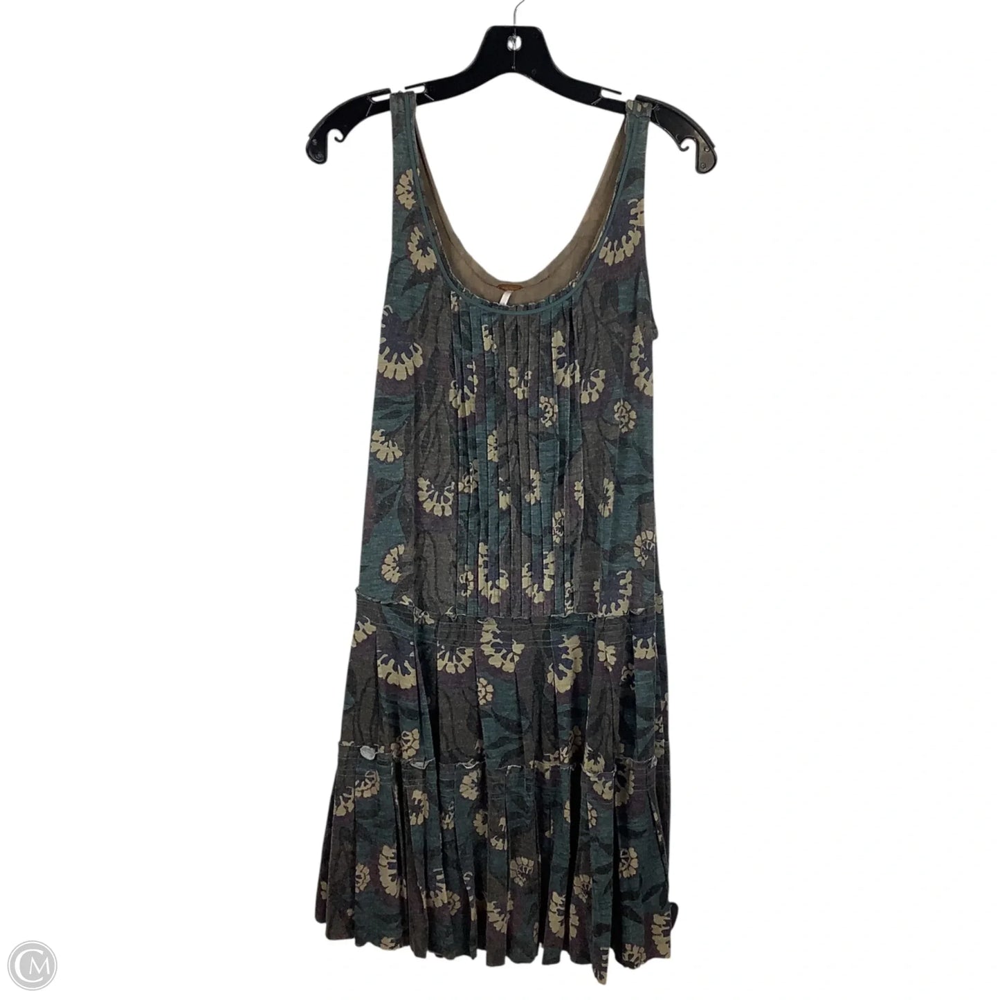 Dress Casual Midi By Free People In Grey & Tan, Size: L