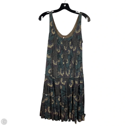 Dress Casual Midi By Free People In Grey & Tan, Size: L