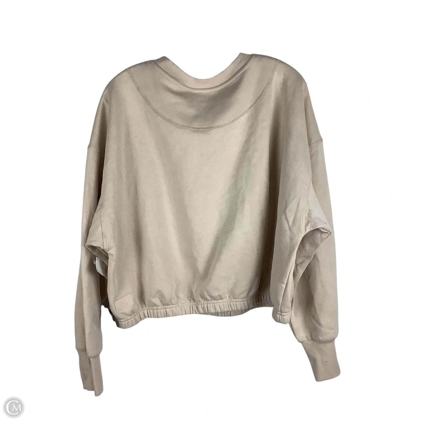 Athletic Sweatshirt Crewneck By Joy Lab In Tan, Size: Xl