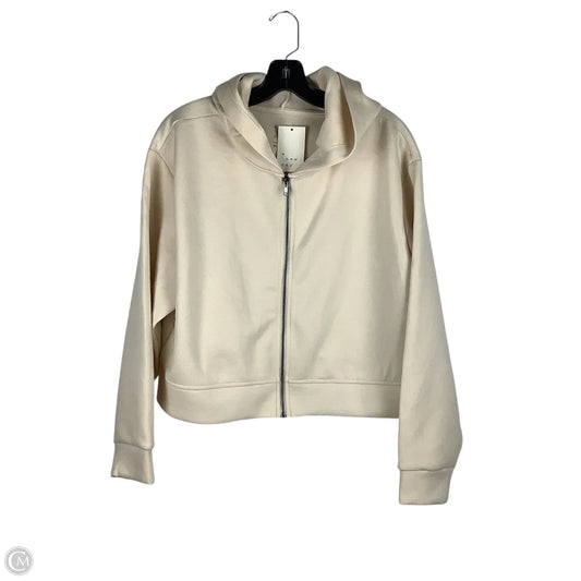 Sweatshirt Hoodie By A New Day In Cream, Size: L