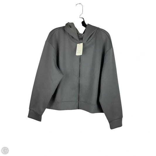 Sweatshirt Hoodie By A New Day In Grey, Size: 1x