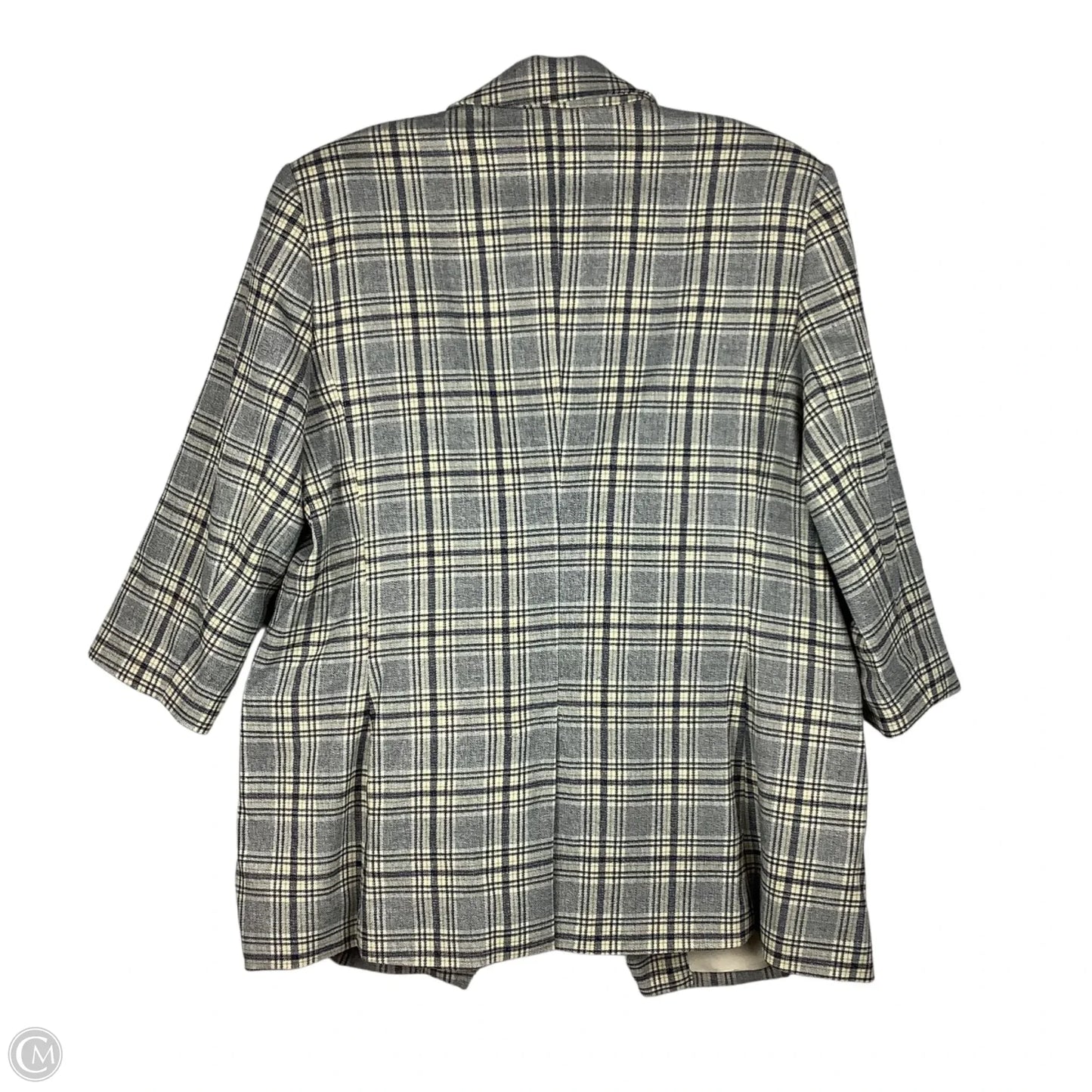Blazer By Nine West In Plaid Pattern, Size: L