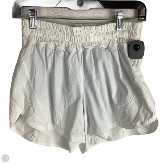 Athletic Shorts By Lululemon In White, Size: 6
