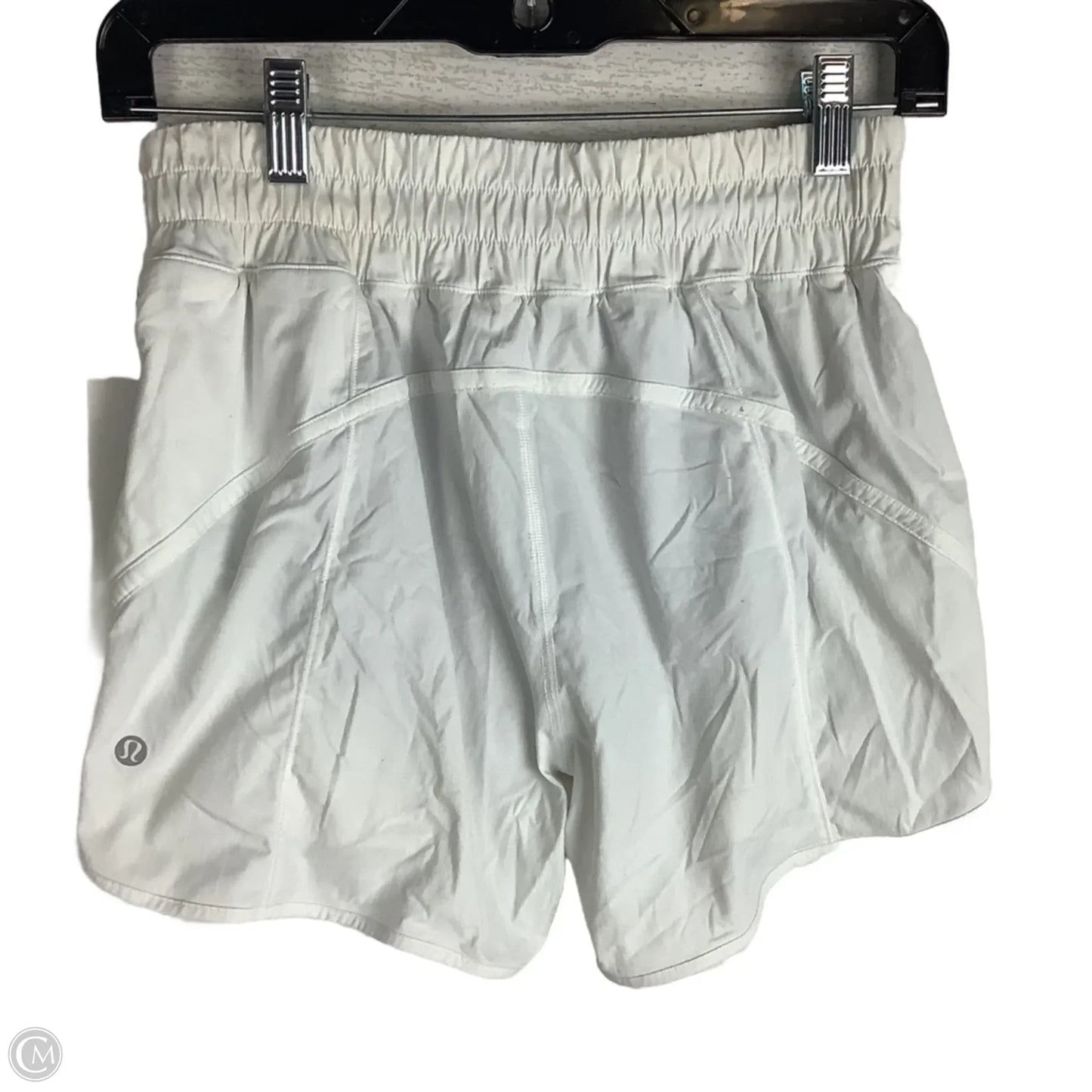 Athletic Shorts By Lululemon In White, Size: 6