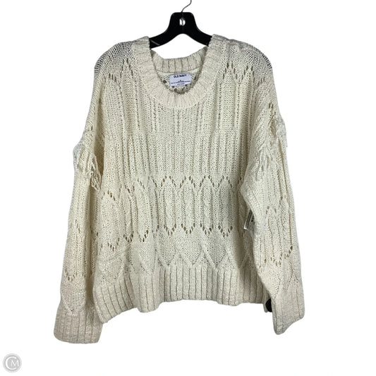 Sweater By Old Navy In Cream, Size: Xl