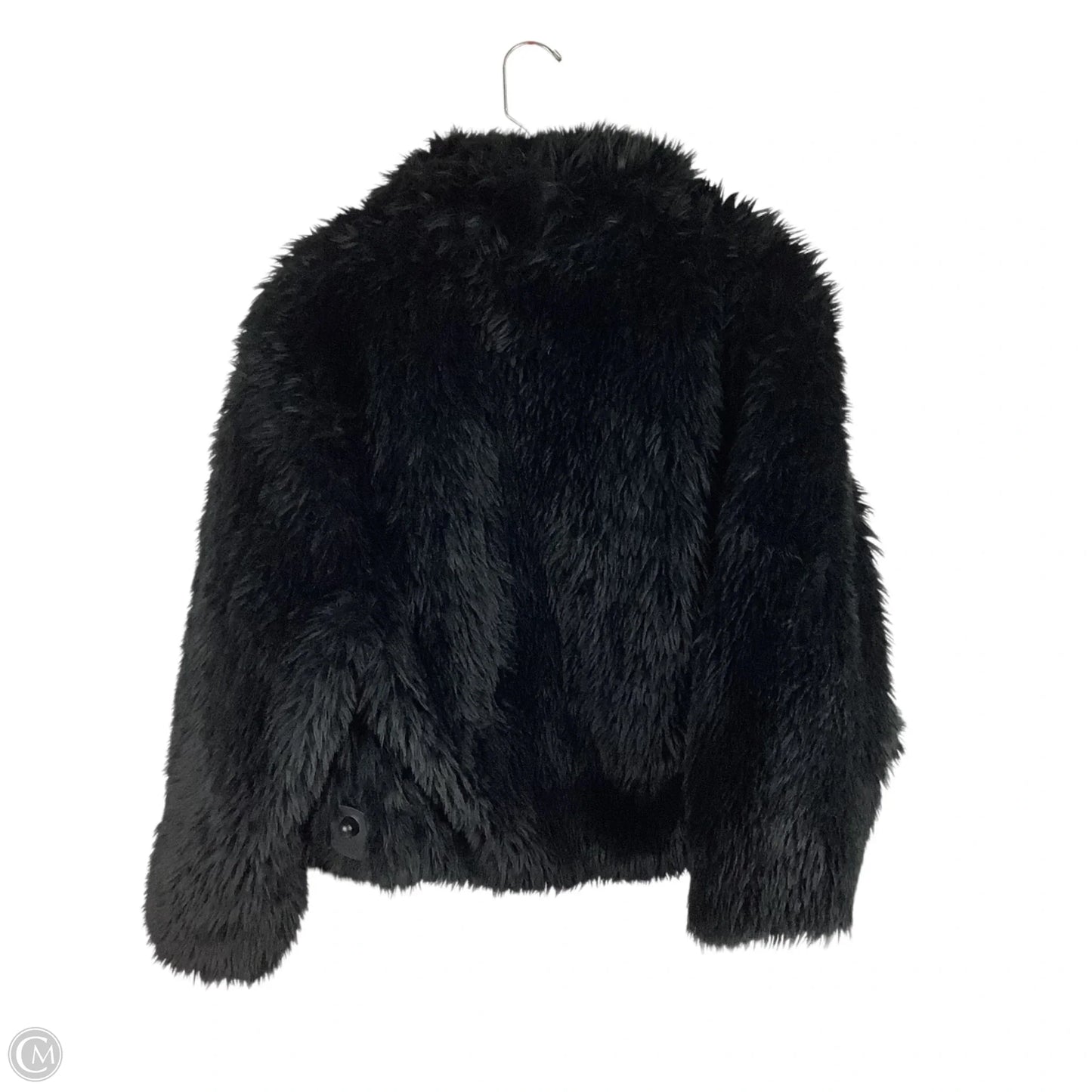 Jacket Faux Fur & Sherpa By Love Tree In Black, Size: L