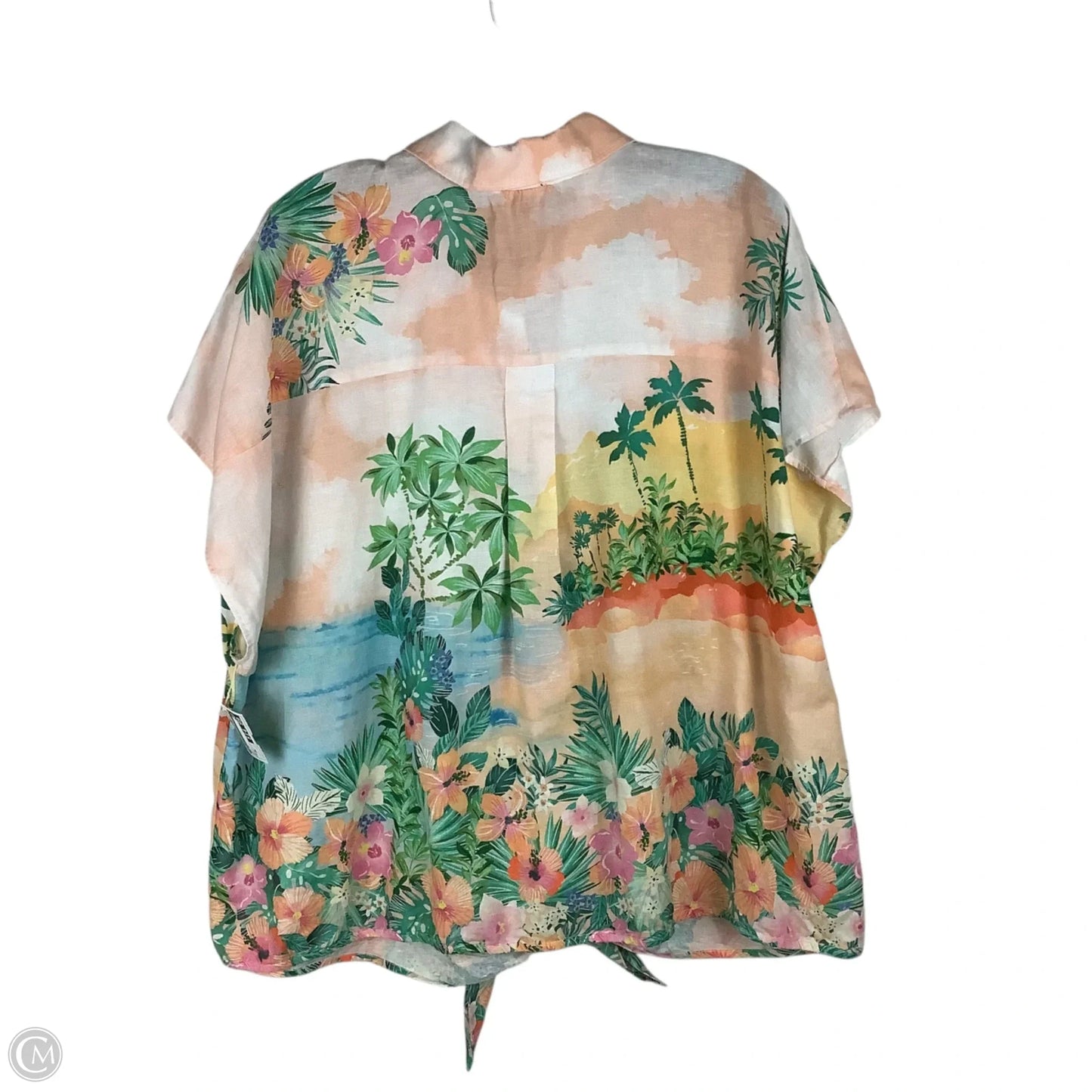 Top Short Sleeve By Talbots In Multi-colored, Size: 3x