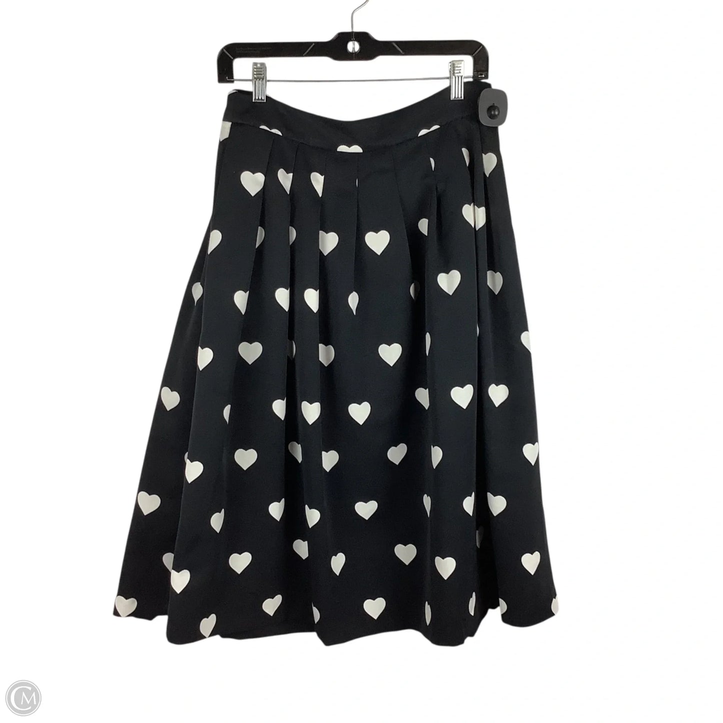 Skirt Midi By Talbots In Black & White, Size: Est. 6 petite