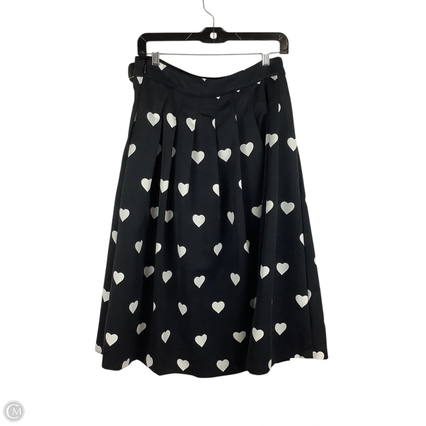 Skirt Midi By Talbots In Black & White, Size: Est. 6 petite