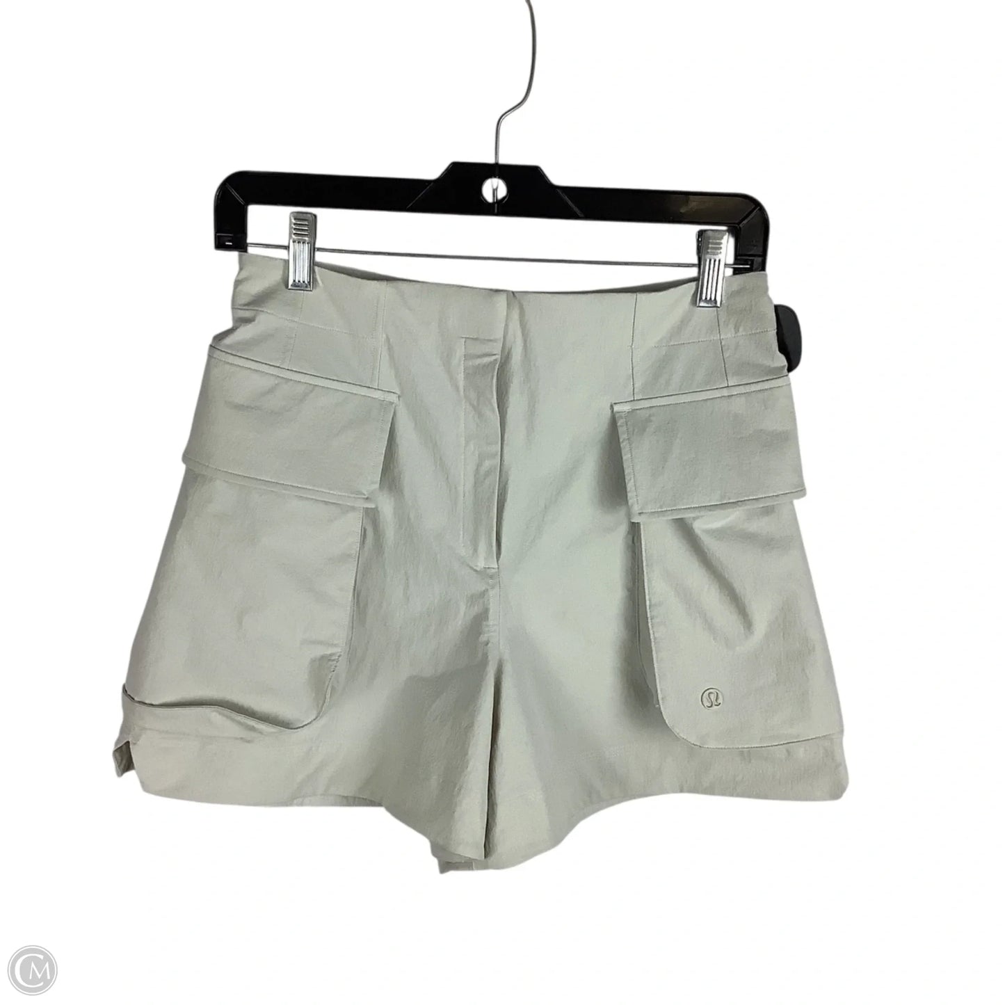 Athletic Shorts By Lululemon In Cream, Size: 4