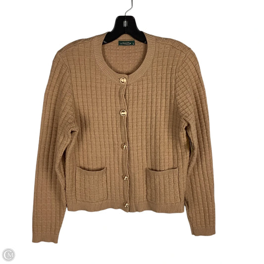 Sweater Cardigan By Clothes Mentor In Brown, Size: S