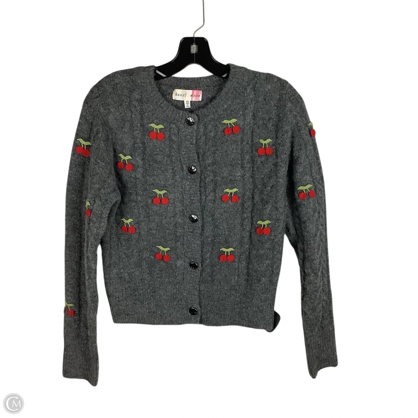 Sweater Cardigan By Clothes Mentor In Grey, Size: Xs