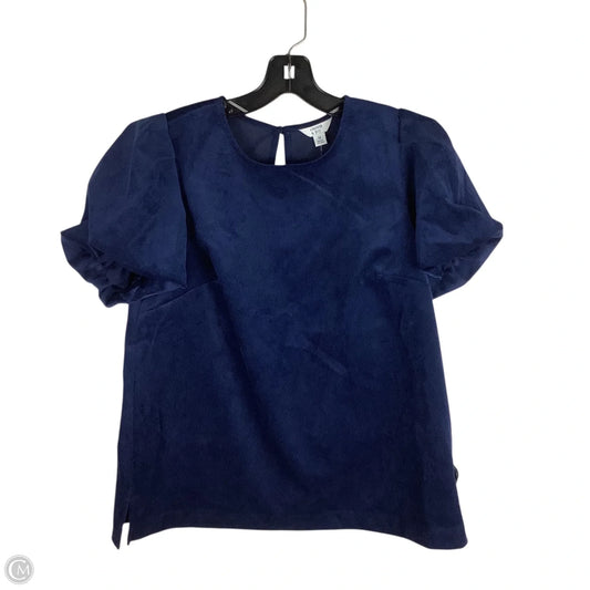 Top Short Sleeve By Crown And Ivy In Navy, Size: M