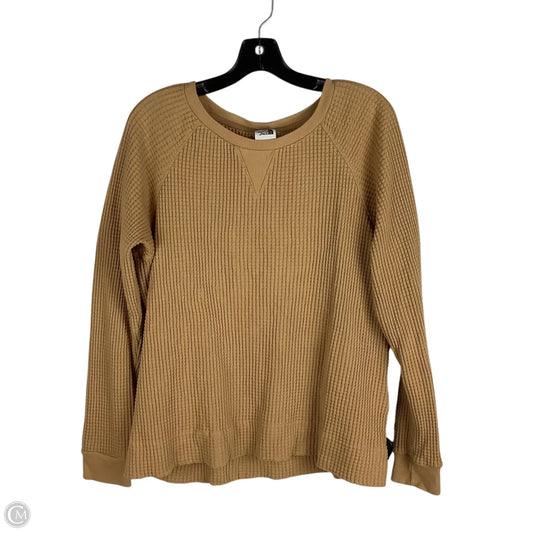 Top Long Sleeve By The North Face In Tan, Size: L