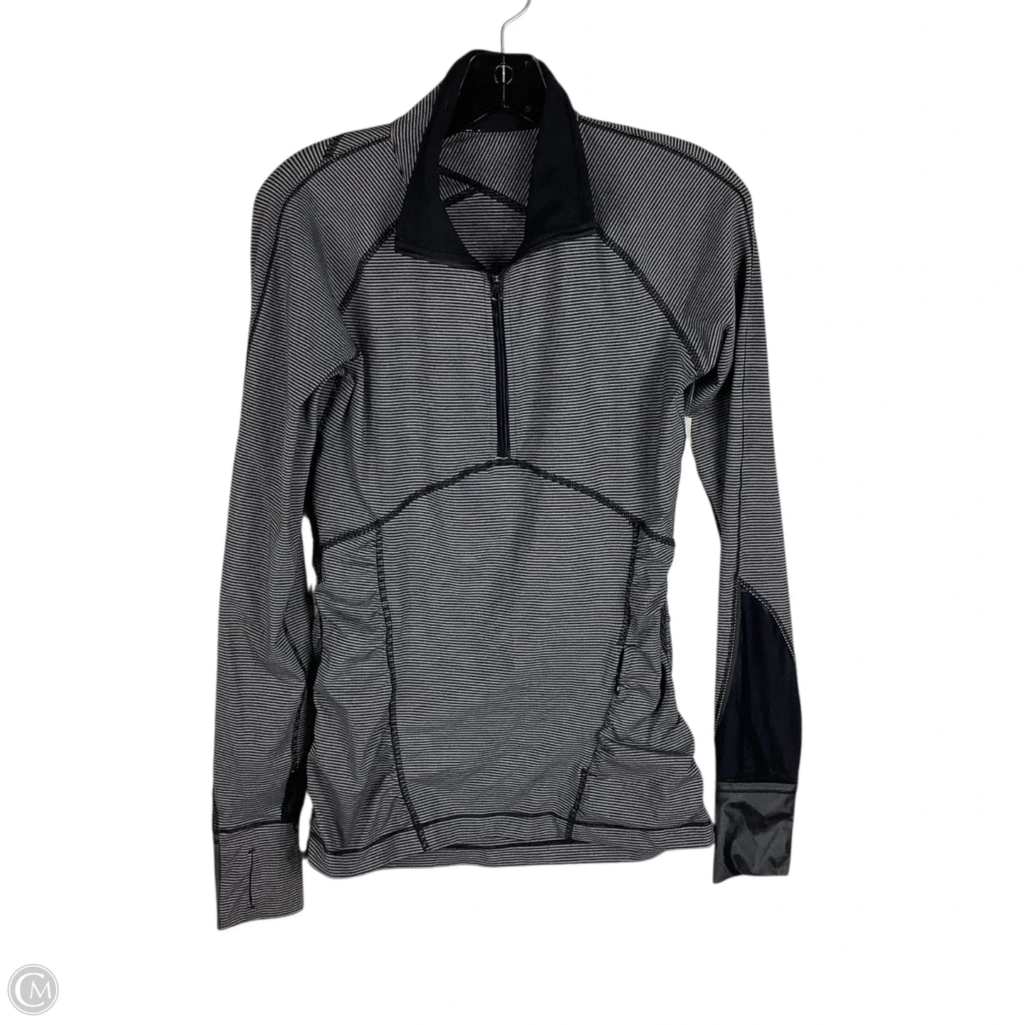 Athletic Jacket By Lululemon In Striped Pattern, Size: 6