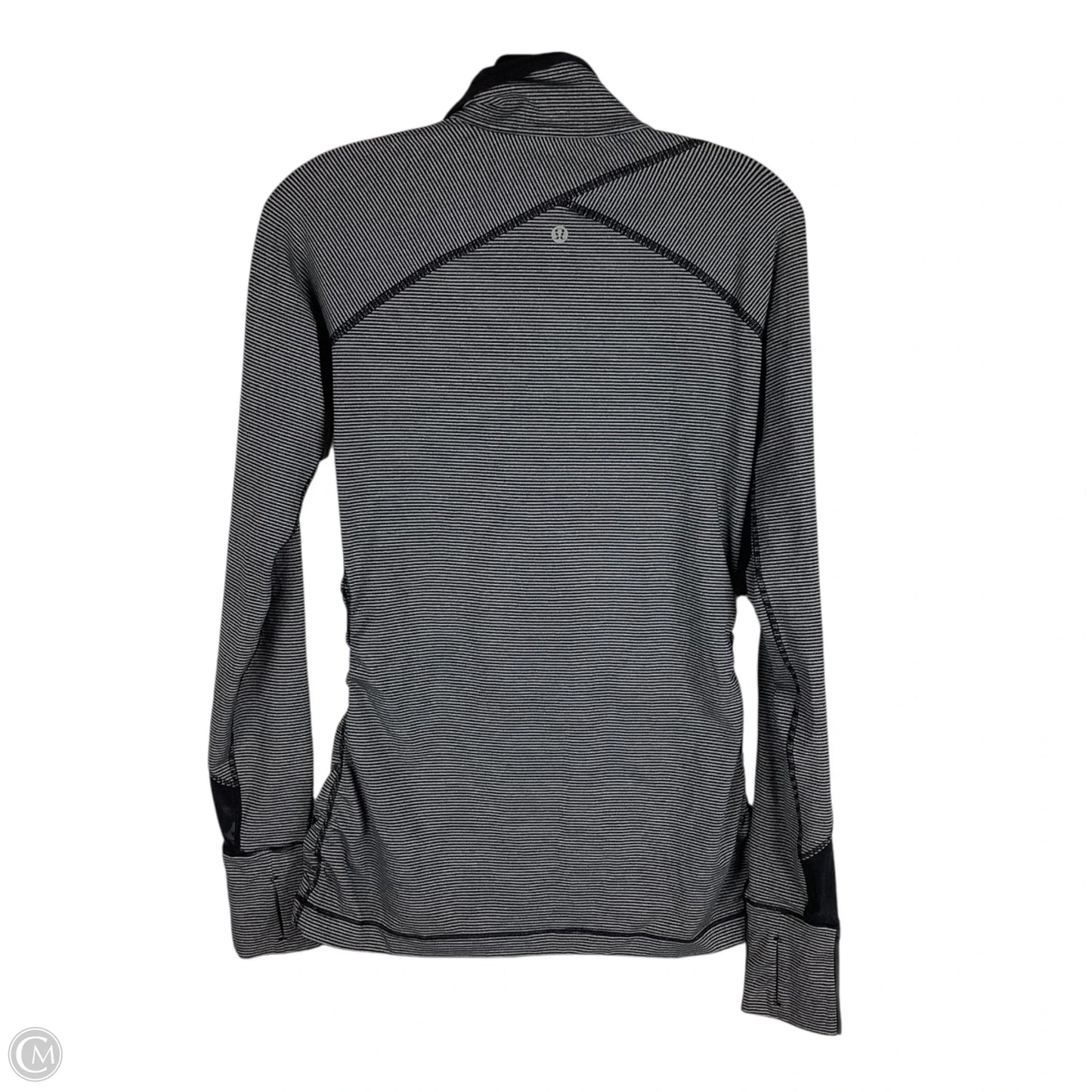 Athletic Jacket By Lululemon In Striped Pattern, Size: 6