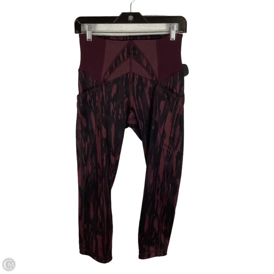 Athletic Capris By Lululemon In Purple, Size: Estimated 6