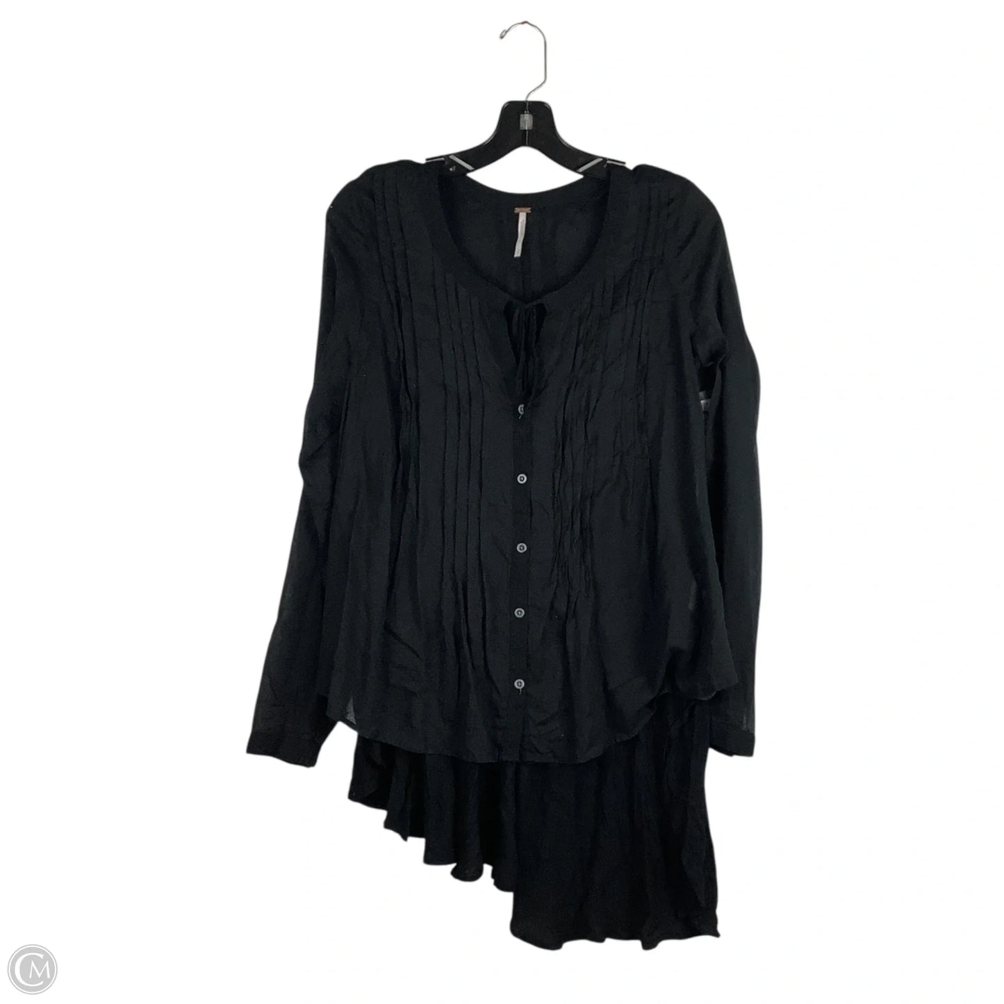Top Long Sleeve By Free People In Black, Size: S