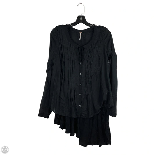 Top Long Sleeve By Free People In Black, Size: S