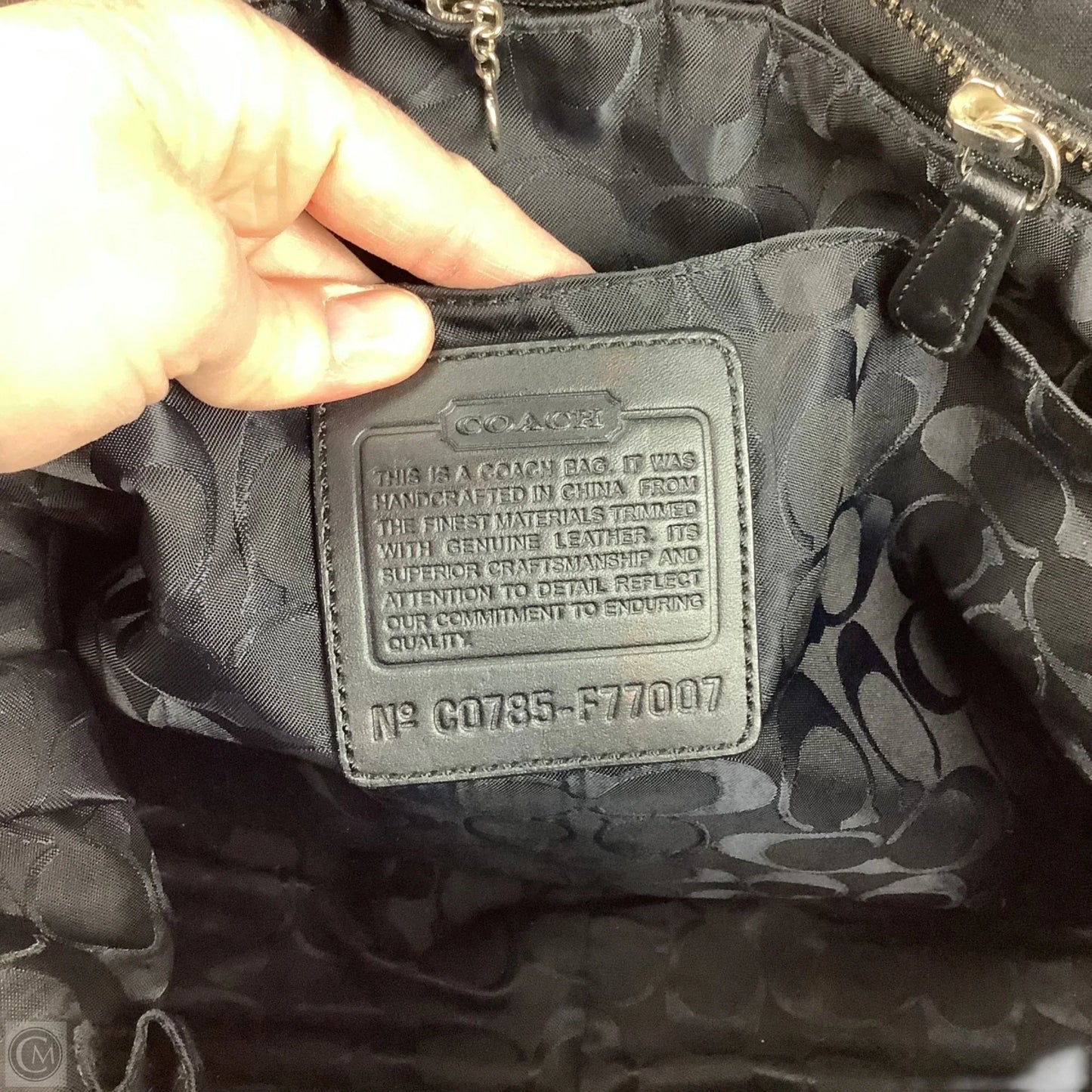 Tote Designer By Coach, Size: Large