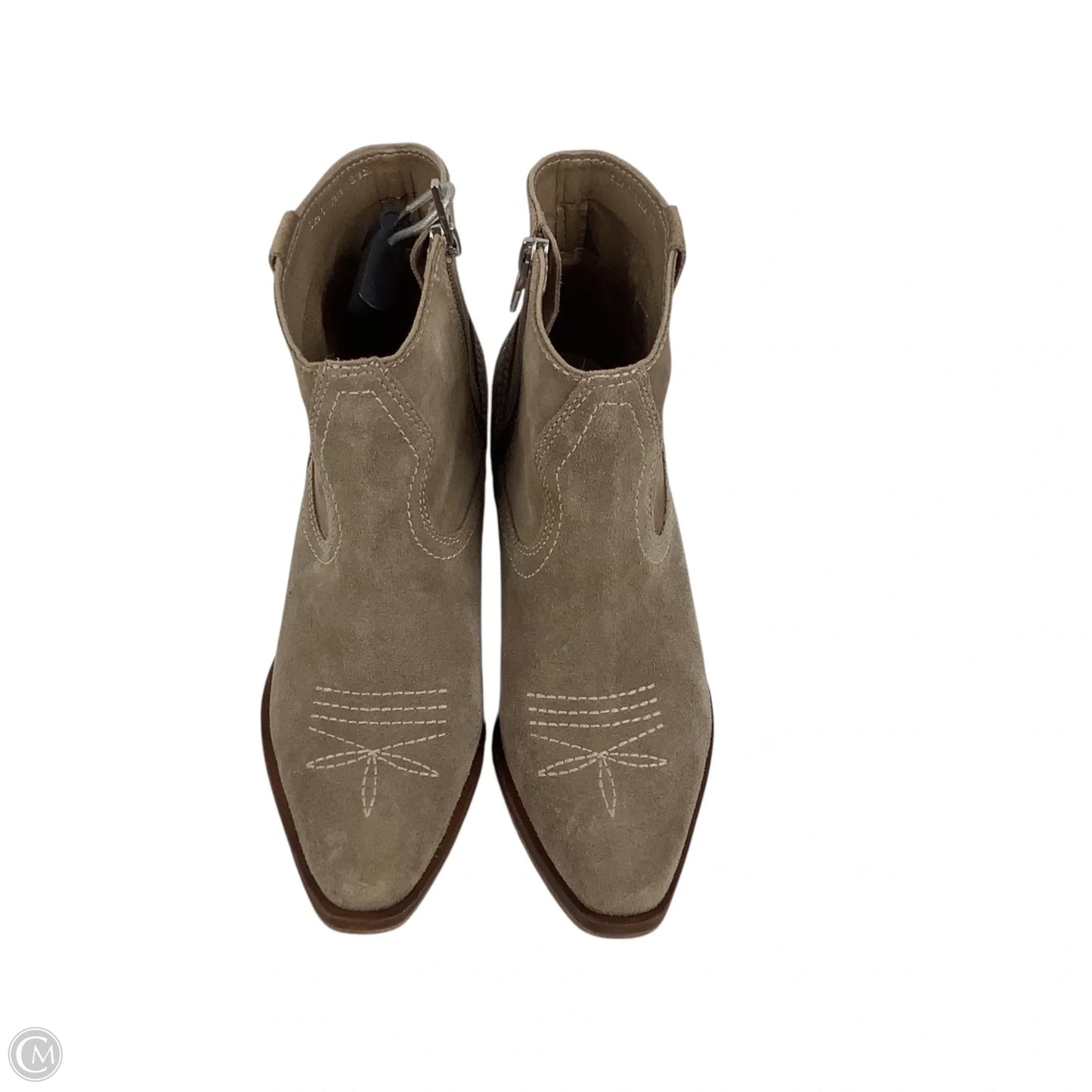 Boots Ankle Heels By Dolce Vita In Taupe, Size: 6