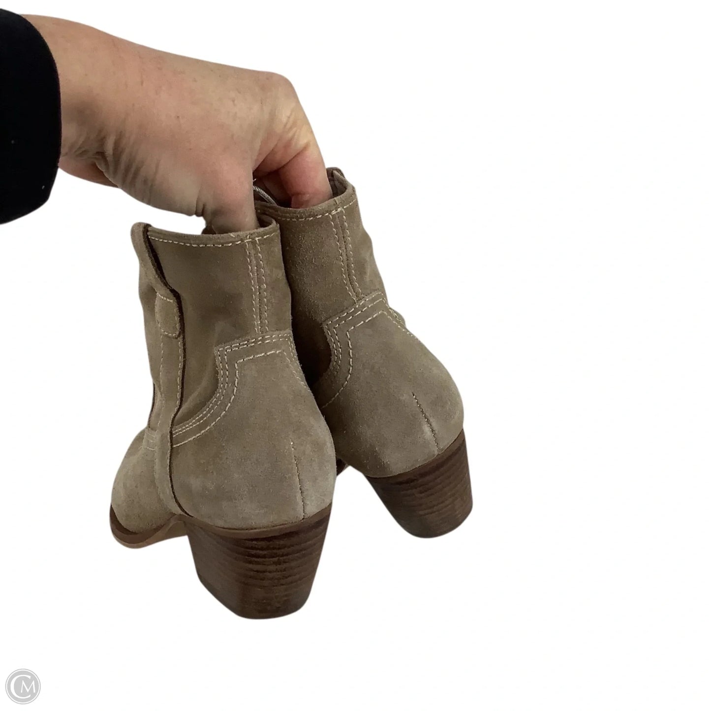 Boots Ankle Heels By Dolce Vita In Taupe, Size: 6