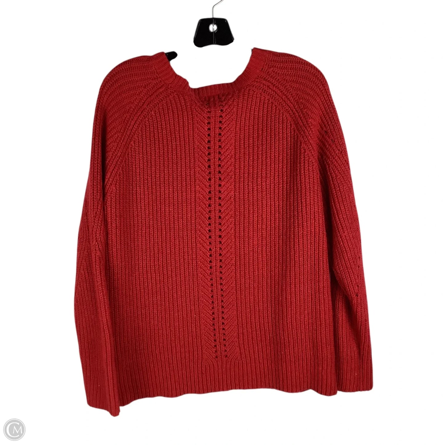 Sweater By Lucky Brand In Red, Size: L