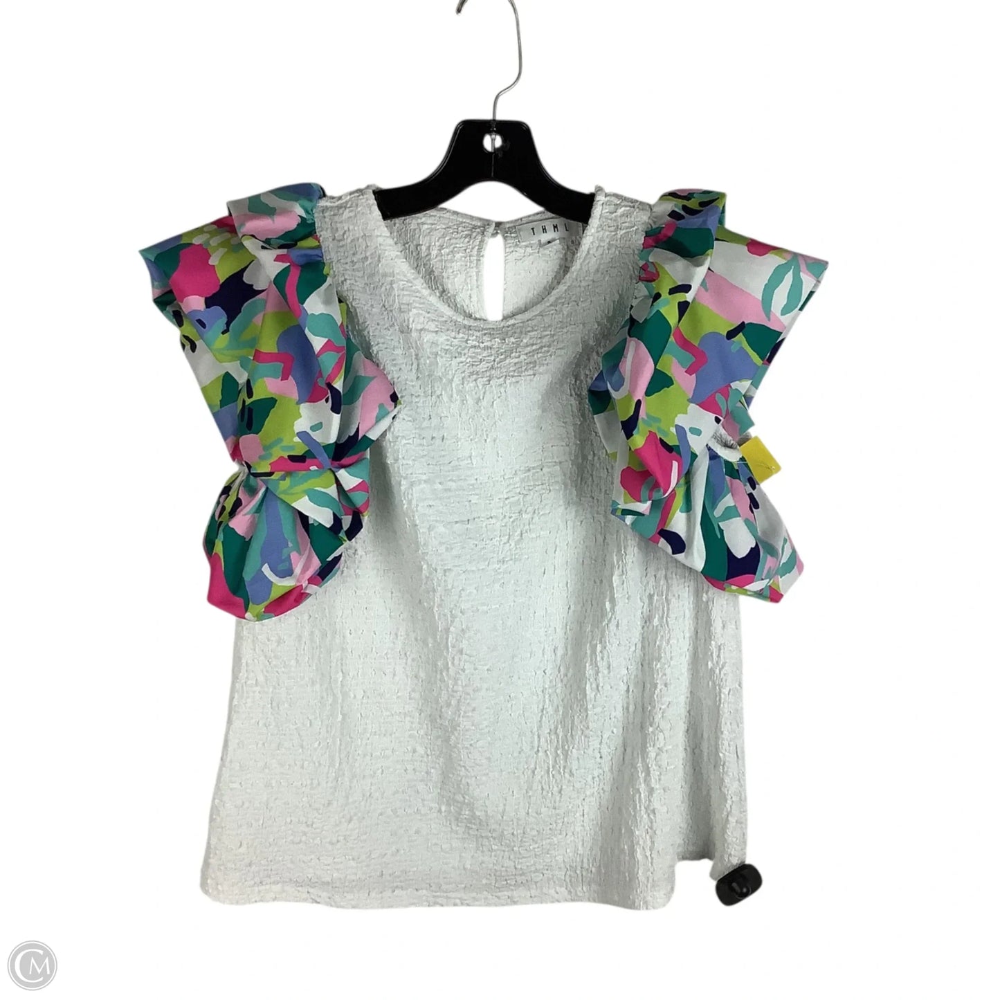 Top Short Sleeve By Thml In White, Size: S