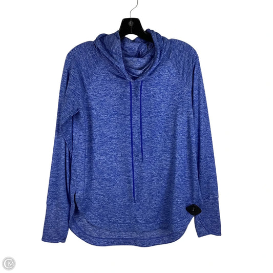 Athletic Top Long Sleeve Hoodie By Athleta In Blue, Size: S