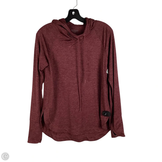 Athletic Top Long Sleeve Hoodie By Athleta In Red, Size: S