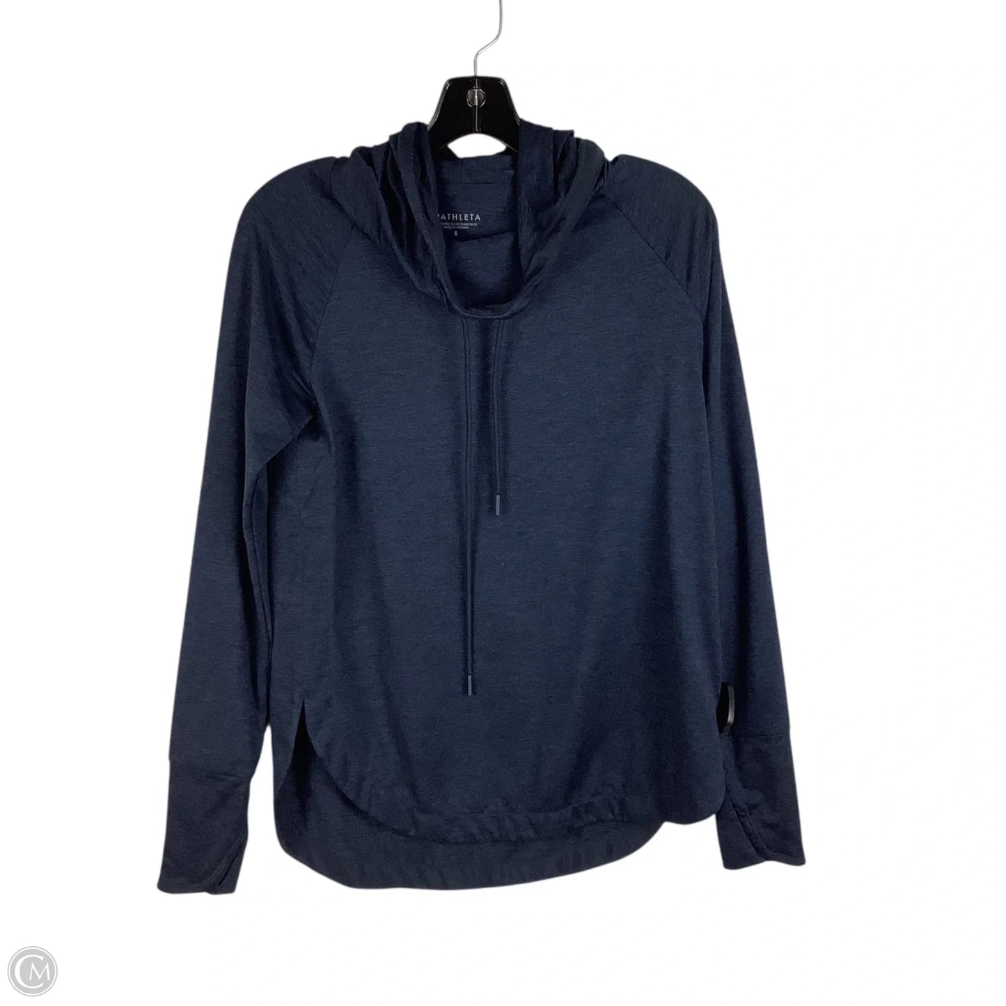 Athletic Top Long Sleeve Hoodie By Athleta In Navy, Size: S