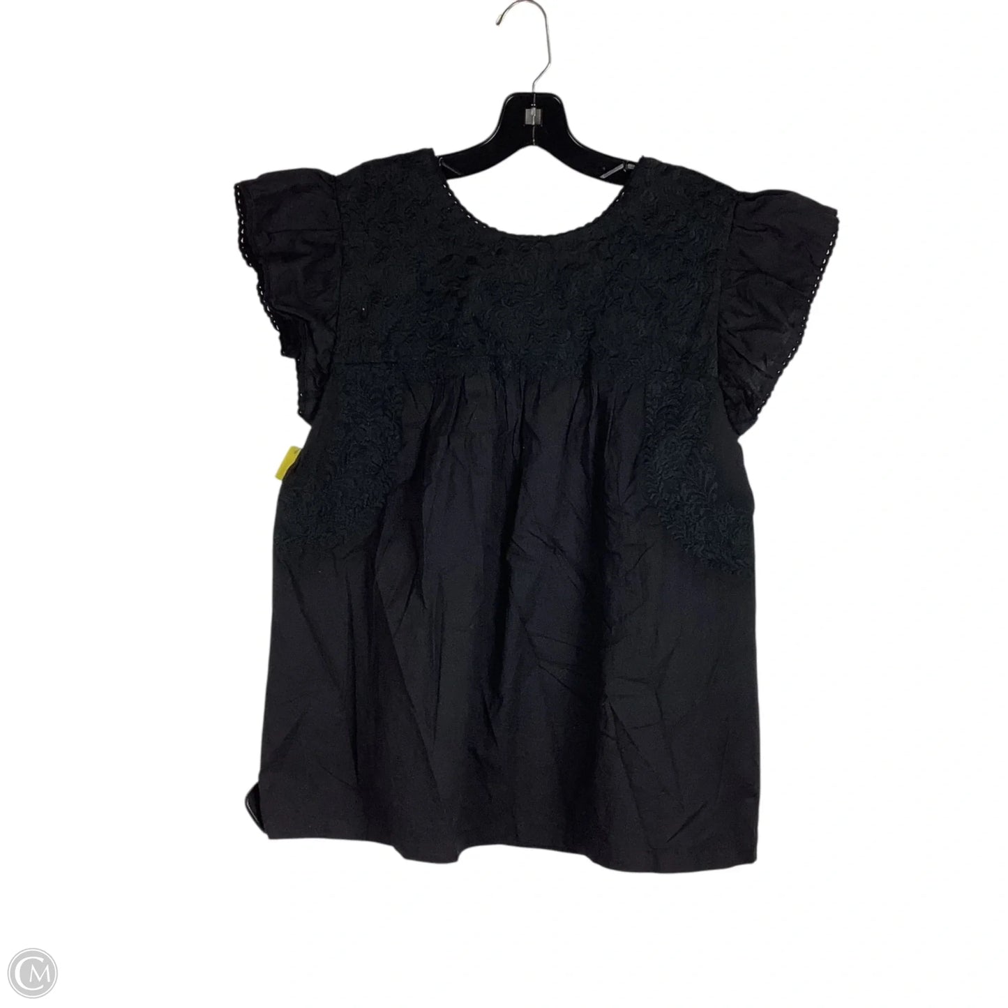 Top Short Sleeve By J.marie In Black, Size: S