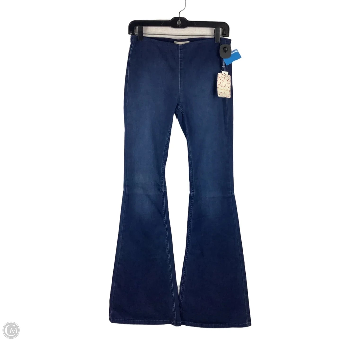 Jeans Flared By Free People In Blue Denim, Size: 4
