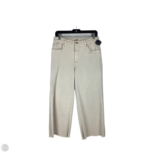 Jeans Straight By Kut In Cream Denim, Size: 6