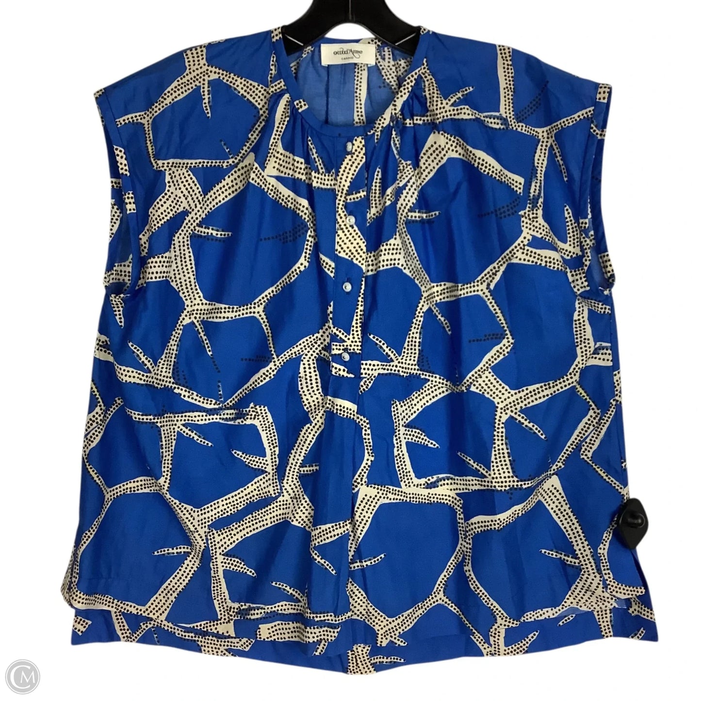 Top Short Sleeve By Cmc In Blue, Size: 2