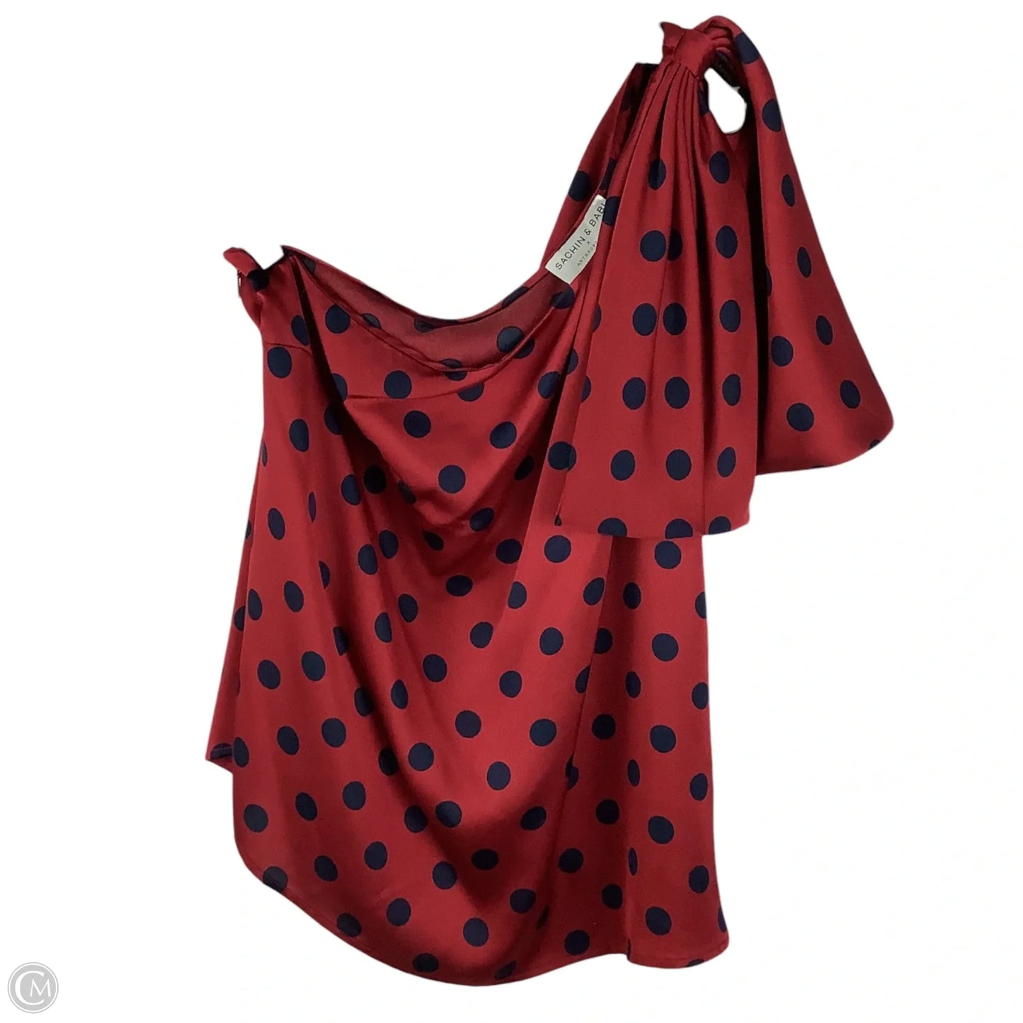 Top Sleeveless By Anthropologie In Polkadot Pattern, Size: L