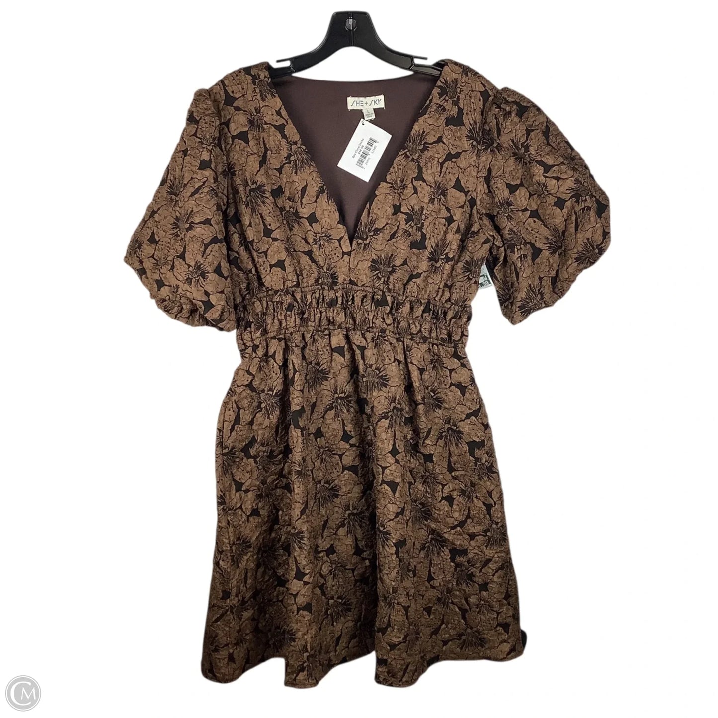 Dress Party Short By She + Sky In Brown, Size: L