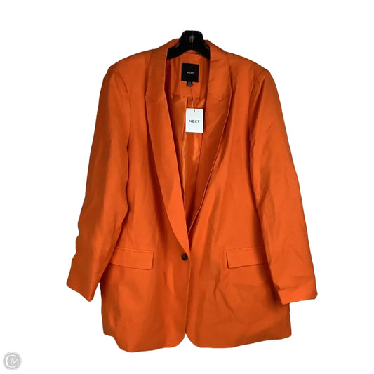 Blazer By Clothes Mentor In Orange, Size: 16