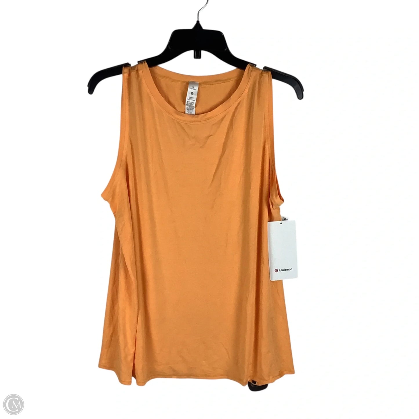 Athletic Tank Top By Lululemon In Orange, Size: 12