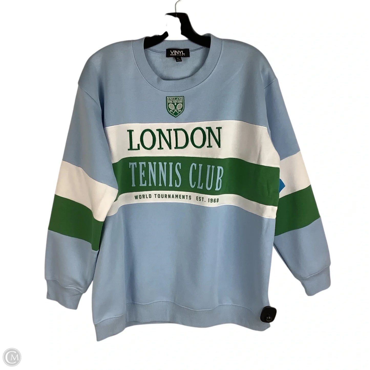 Sweatshirt Crewneck By Cmc In Blue & Green, Size: Xl
