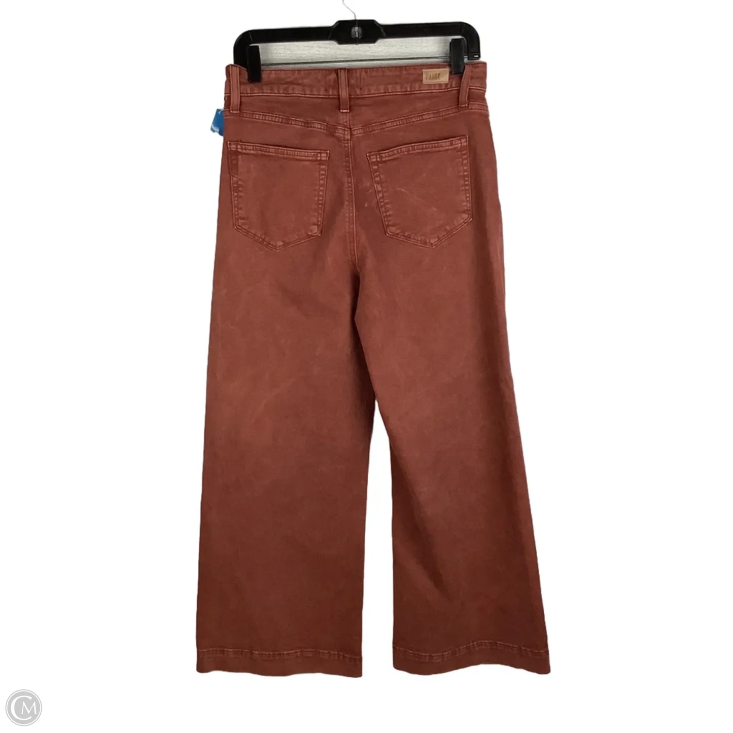 Jeans Wide Leg By Paige In Red Denim, Size: 6 (29)