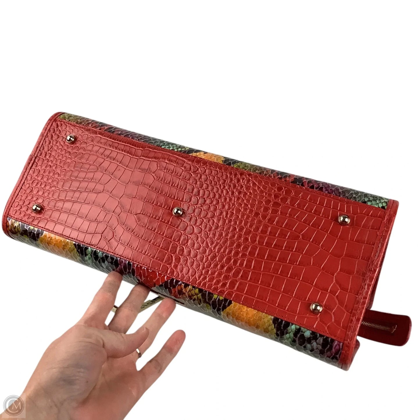 Handbag Designer By Brahmin, Size: Large