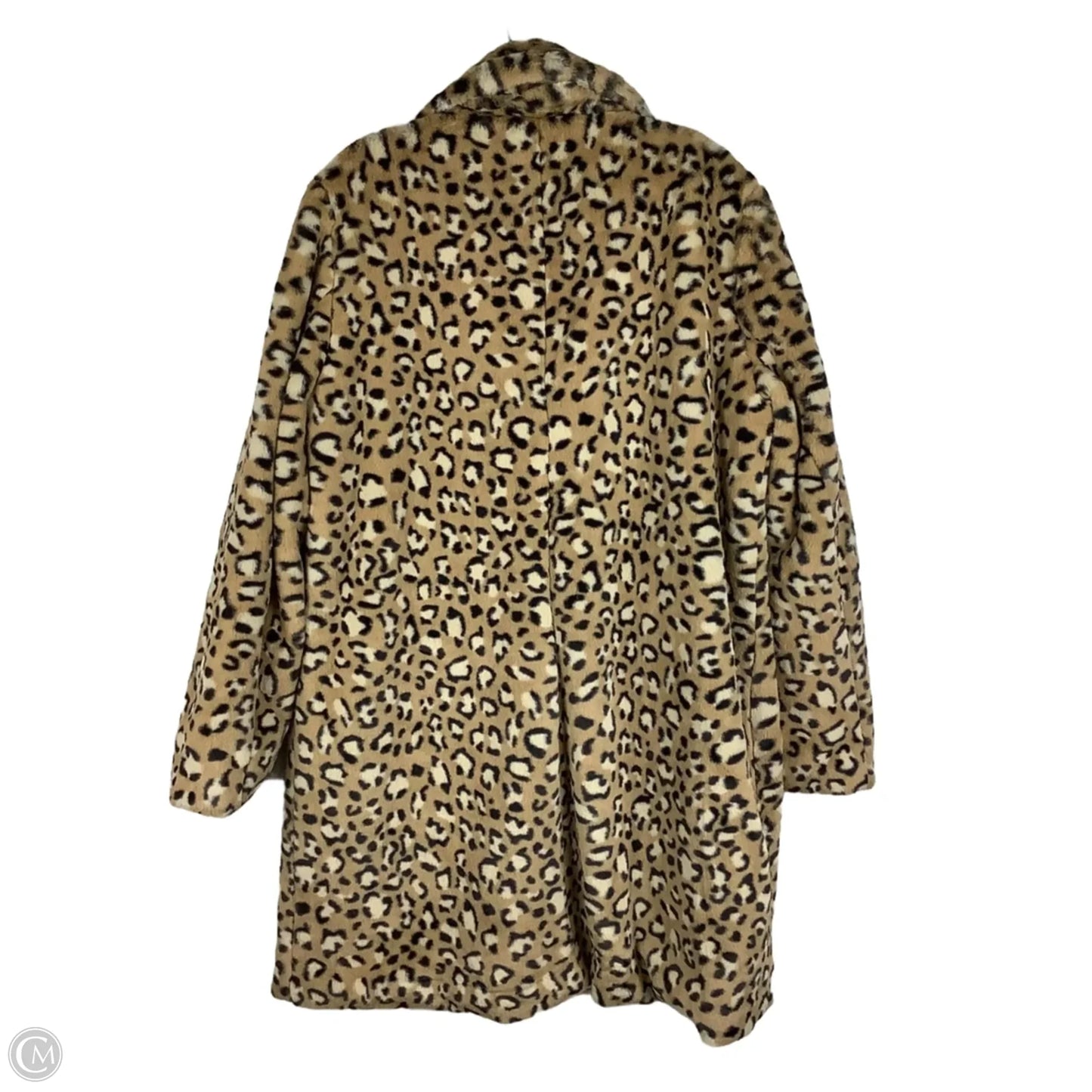 Jacket Faux Fur & Sherpa By Crown And Ivy In Animal Print, Size: L