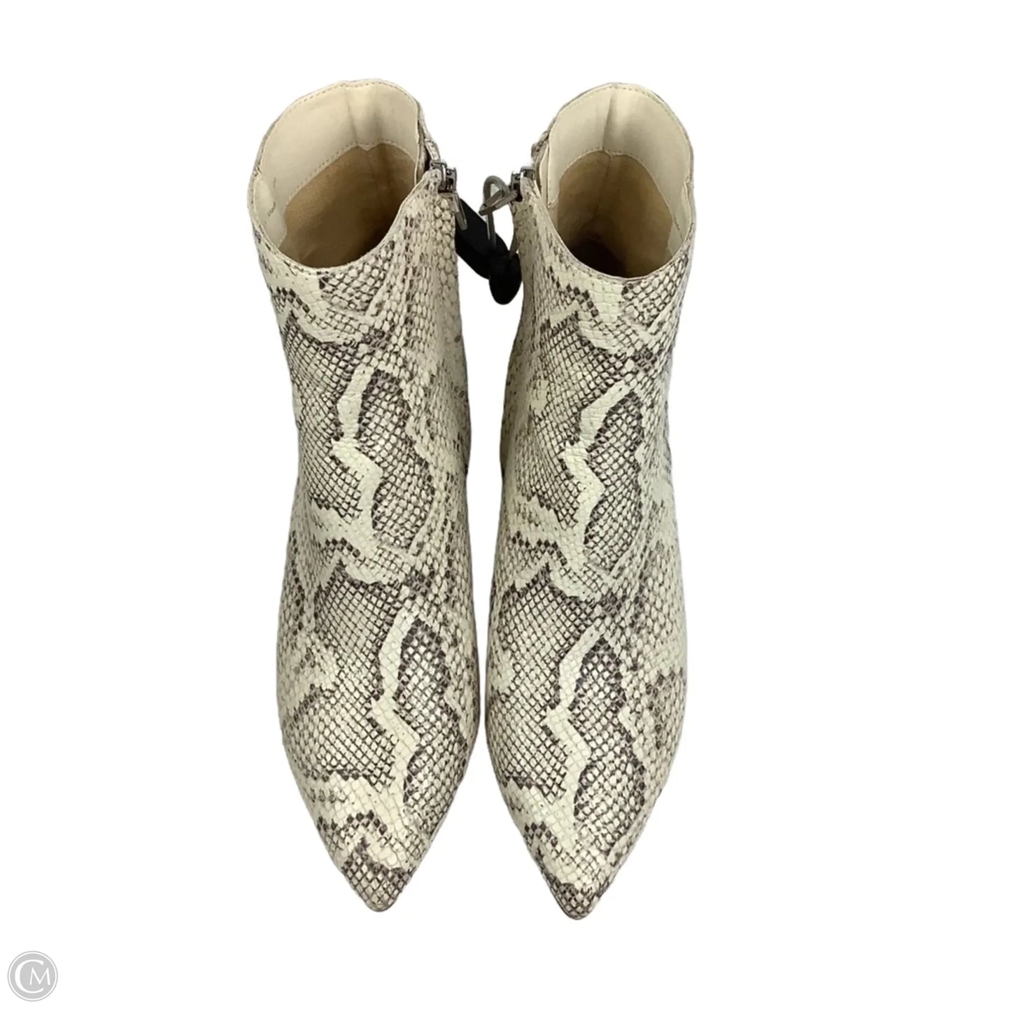 Boots Ankle Heels By Dolce Vita In Snakeskin Print, Size: 7.5