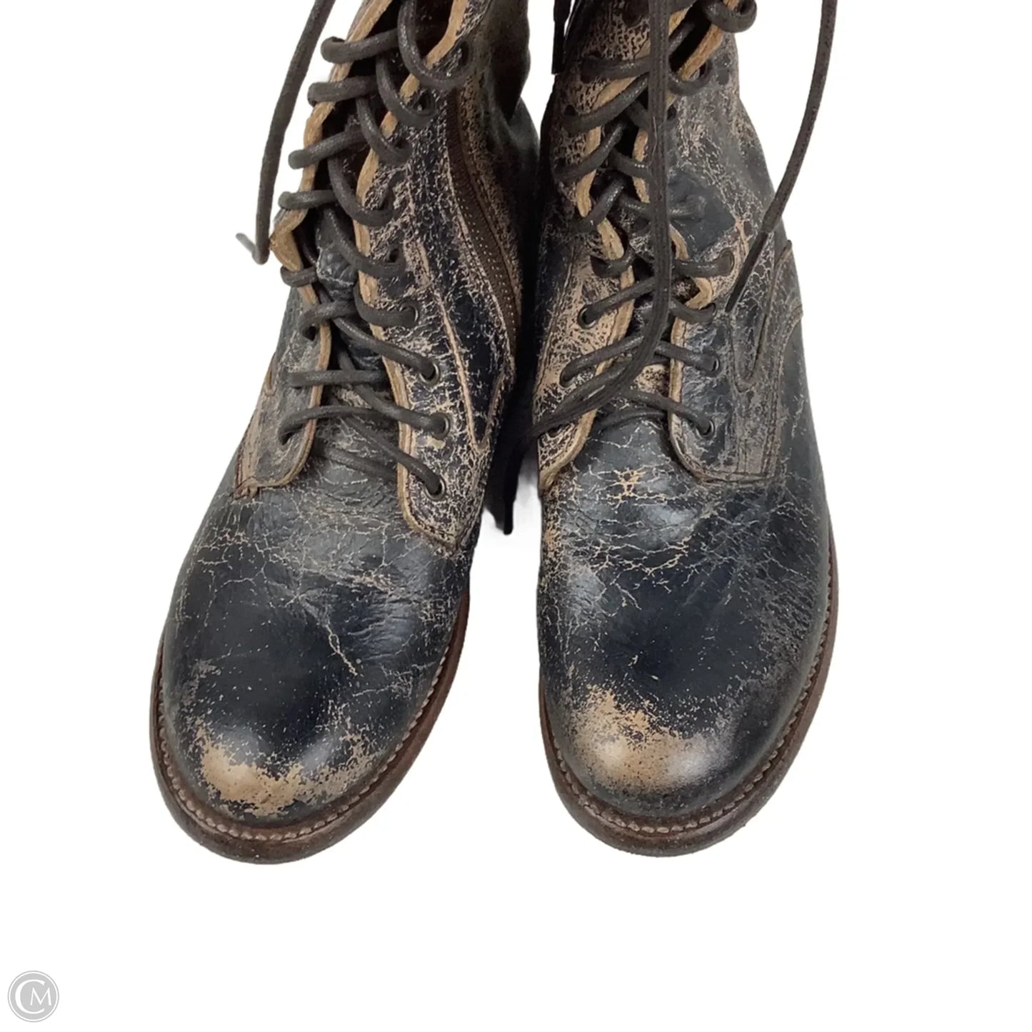 Boots Knee Flats By Bed Stu In Black, Size: 6